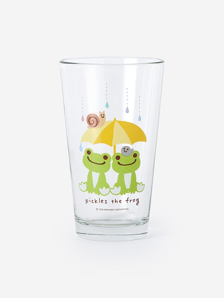 pickles the frog HOUSEHOLD RAINY DAY GREEN 피클스더프로그 유리컵 (470ml)