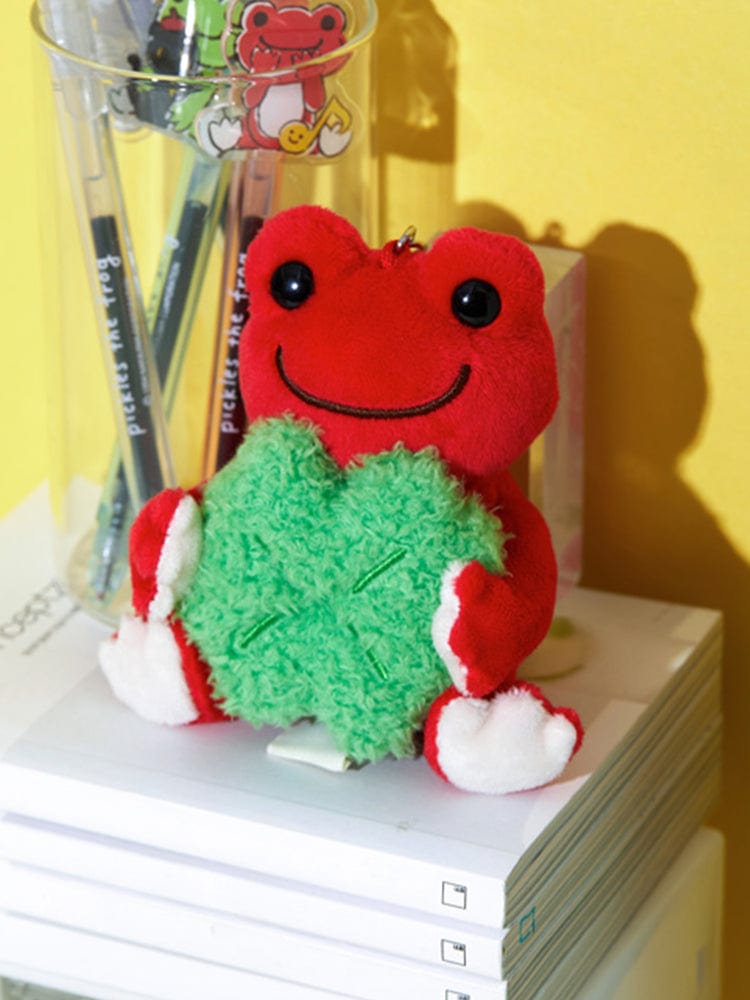 pickles the frog KEYRING RED 피클스더프로그 8CM 클로버 인형 키링