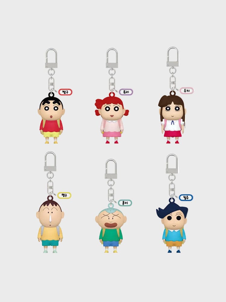 RANDOM SQUARE KEYRING_ 랜덤 짱구는 못말려 키링 랜덤 스퀘어 짱구는 못말려 떡잎 유치원 책가방 키링