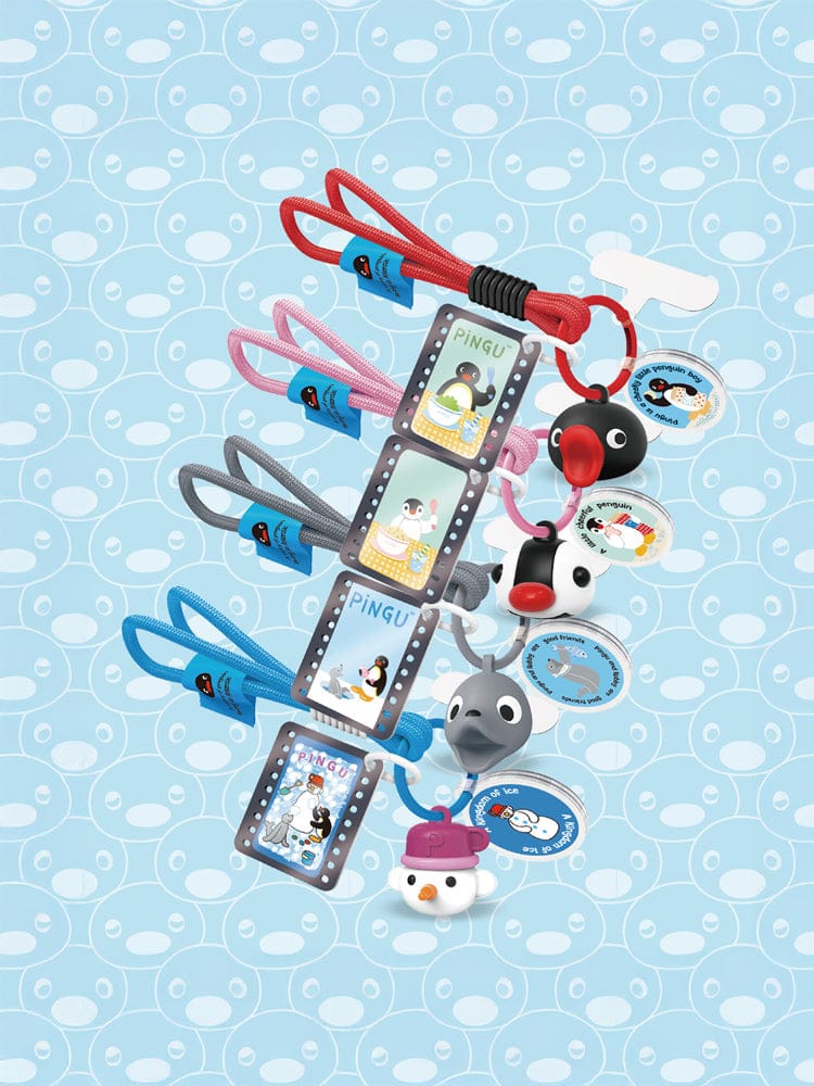 RANDOM SQUARE KEYRING_ 랜덤 핑구 키링 랜덤 스퀘어 핑구 남극 팬던트 스트랩 키링