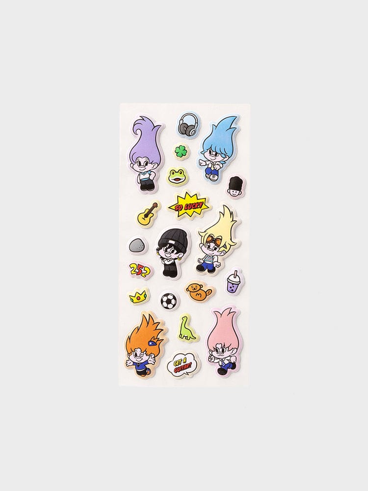 RIIZE X Good Luck Trolls STICKER/CARD 단품 [RIIZE X Good Luck Trolls] 엠보 스티커