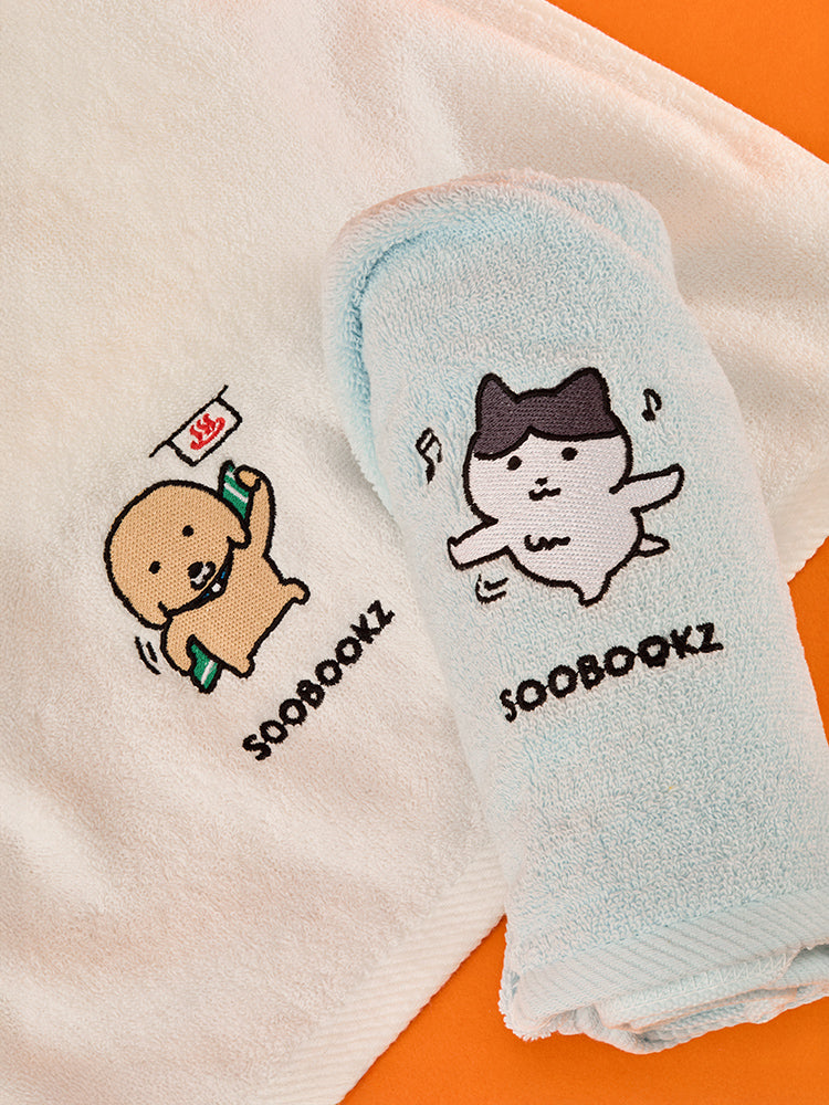 SOOBOOKZ LIVING_ 룰루누렁&랄라탱고 수북즈 수건 세트 (2PCS)