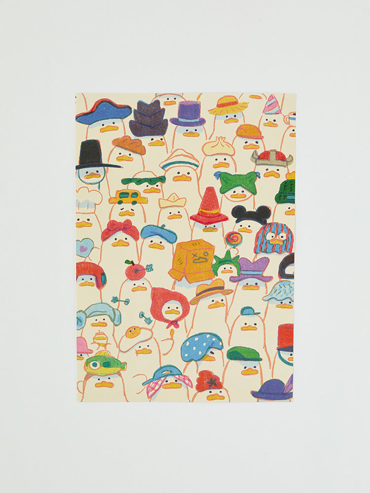 SSEBONGRAMA OFFICE_ #2 BOORI in Hats 쎄봉라마 아트 포스터