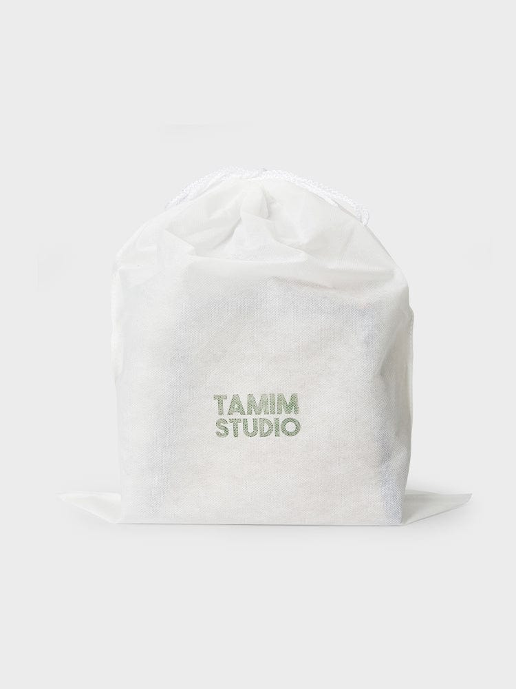 TAMIM STUDIO BAG BEIGE 타밈 빅 큐브백 비트맨 키링 세트 Oatmeal