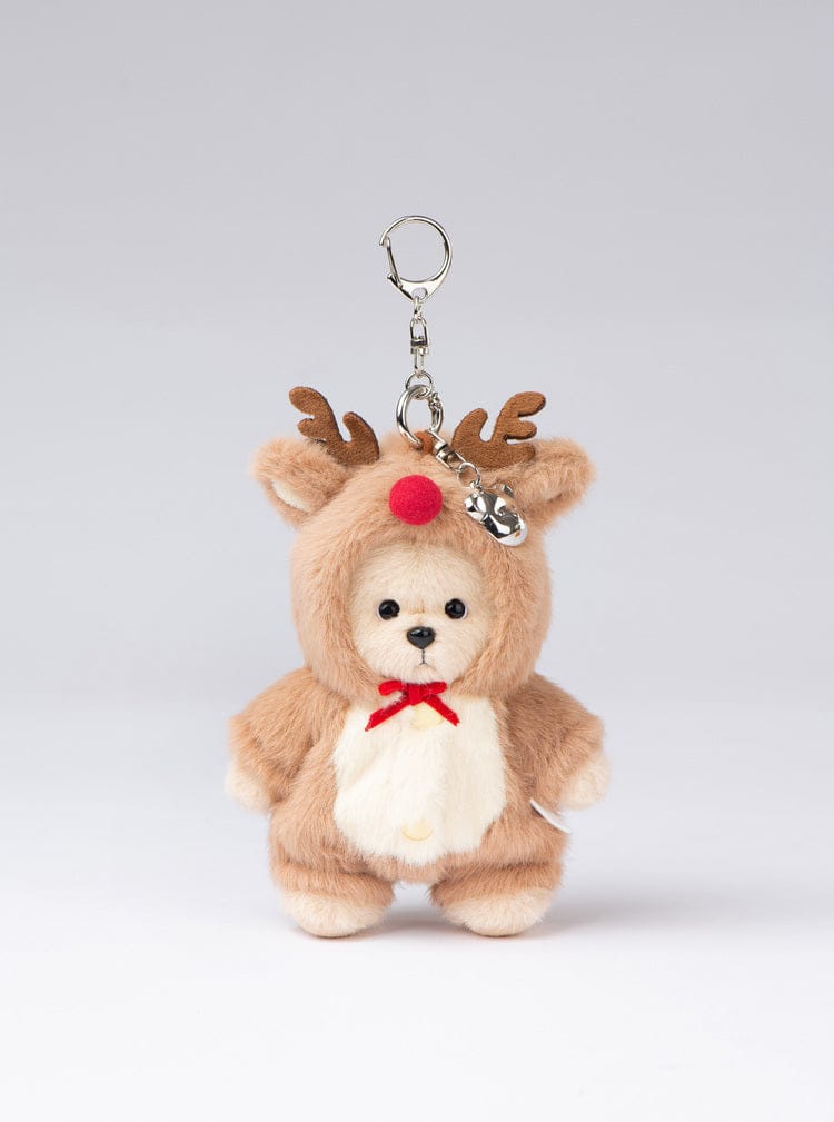 TEDDY TALES PLUSH 밀크티 루돌프 테디테일즈 레나베어 루돌프 키링 밀크티