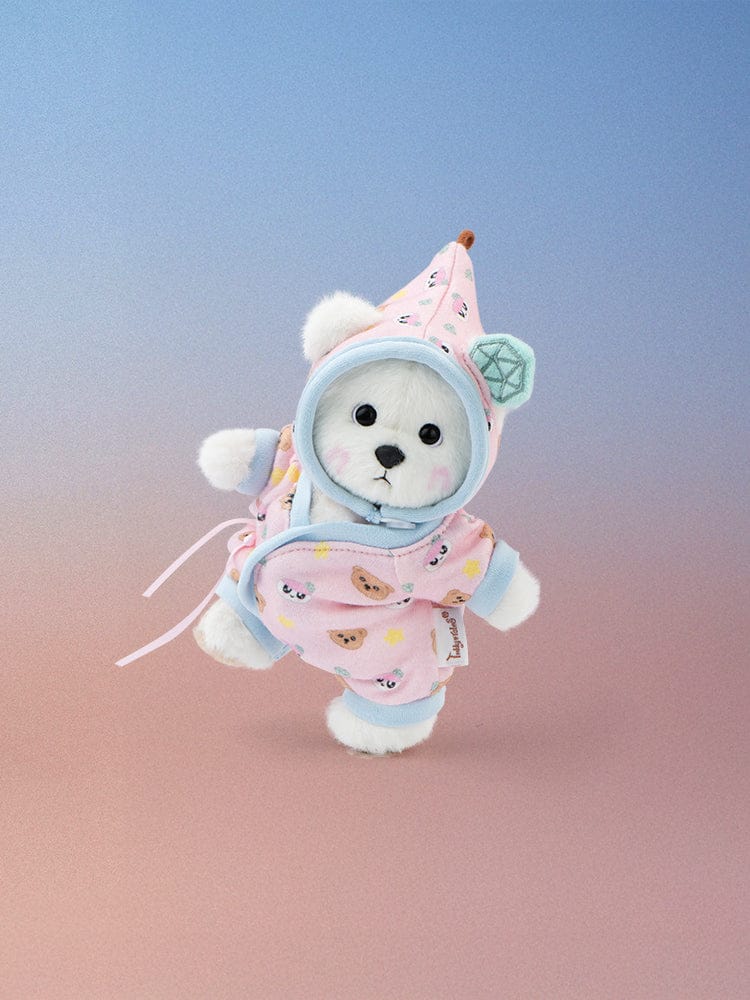 [SEVENTEEN BONGBONGEE X TEDDY TALES] BONGBONG BEAR ROSE QUARTZ PAJAMA SET (XS)