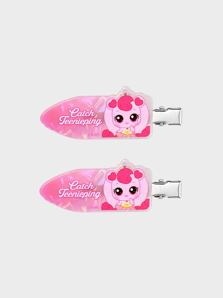 TEENIEPING BEAUTY/ACC_ 하츄핑 캐치티니핑 시즌6 홀로그램 앞머리 집게핀
