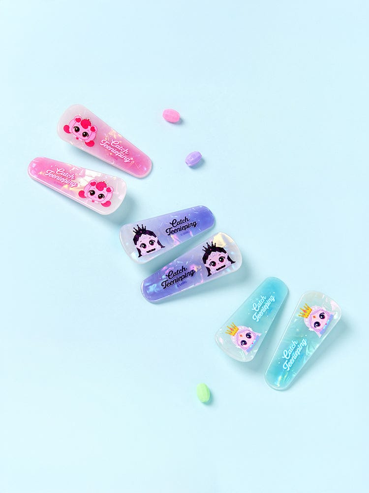 TEENIEPING BEAUTY/ACC_ 캐치티니핑 시즌6 홀로그램 삼각 집게핀