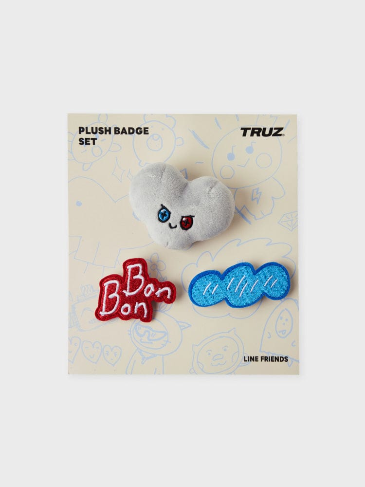 TRUZ BEAUTY/ACC BONBON 라인프렌즈 TRUZ BONBON 아티스트 인형 뱃지 세트