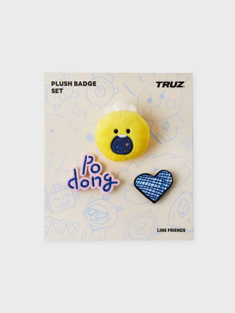 TRUZ BEAUTY/ACC PODONG 라인프렌즈 TRUZ PODONG 아티스트 인형 뱃지 세트