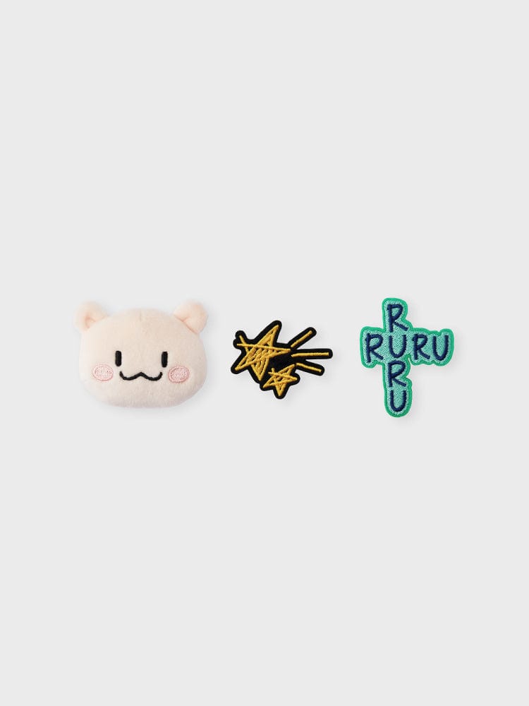 TRUZ BEAUTY/ACC RURU [NEW] 라인프렌즈 TRUZ RURU 아티스트 인형 뱃지 세트