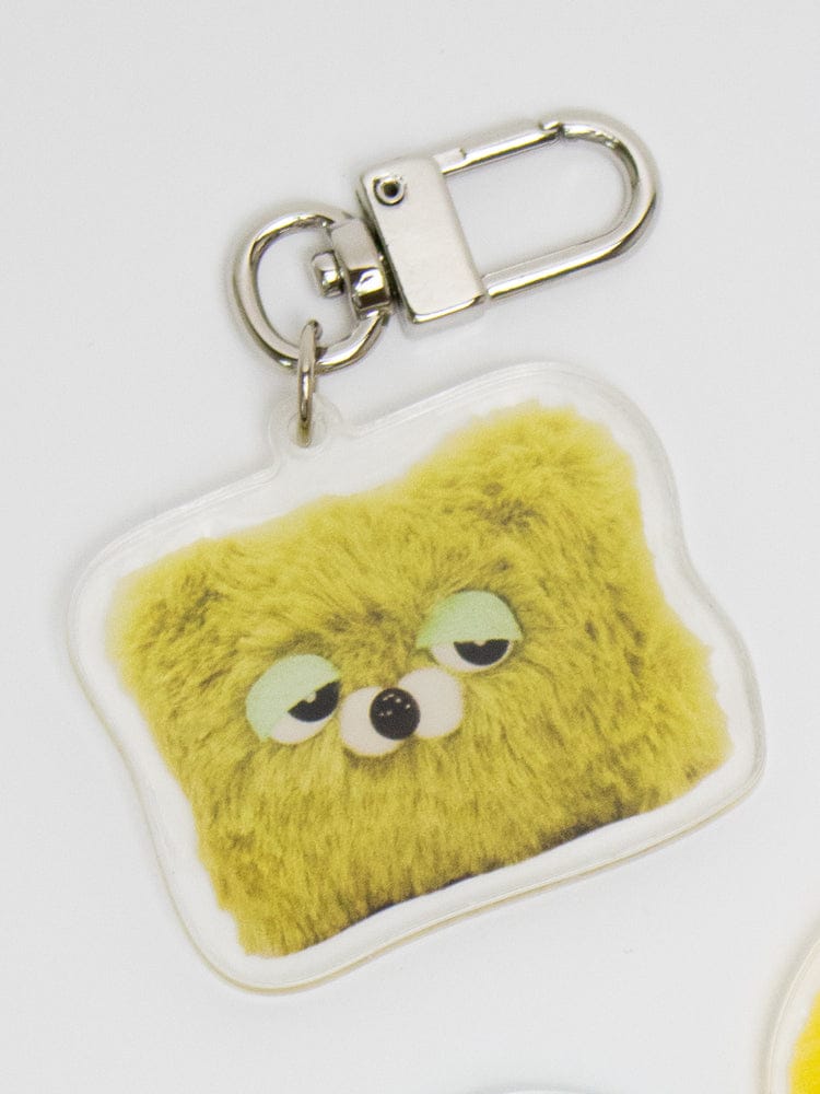 WASABI BEAR KEYRING_ 피곤한 쑥떡 [패밀리세일] 와사비베어 아크릴 키링 - 피곤한 쑥떡