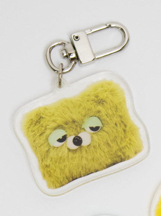 WASABI BEAR KEYRING_ 피곤한 쑥떡 [패밀리세일] 와사비베어 아크릴 키링 - 피곤한 쑥떡