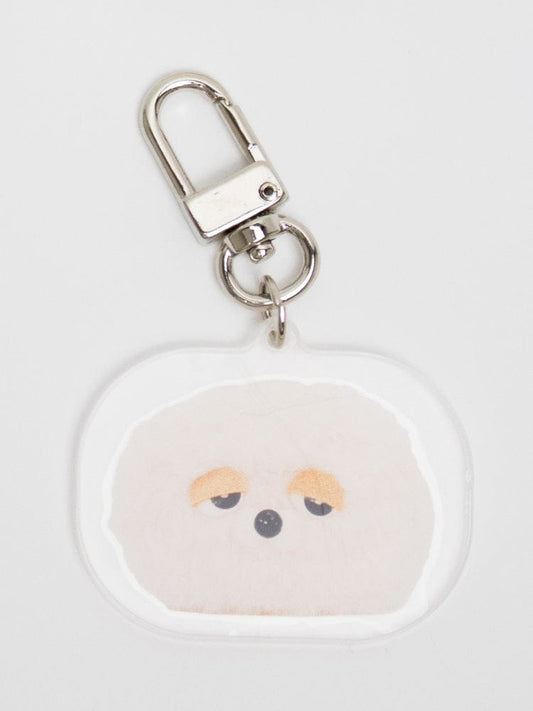 WASABI BEAR KEYRING_ 피곤한 인절미 [패밀리세일] 와사비베어 아크릴 키링 - 피곤한 인절미