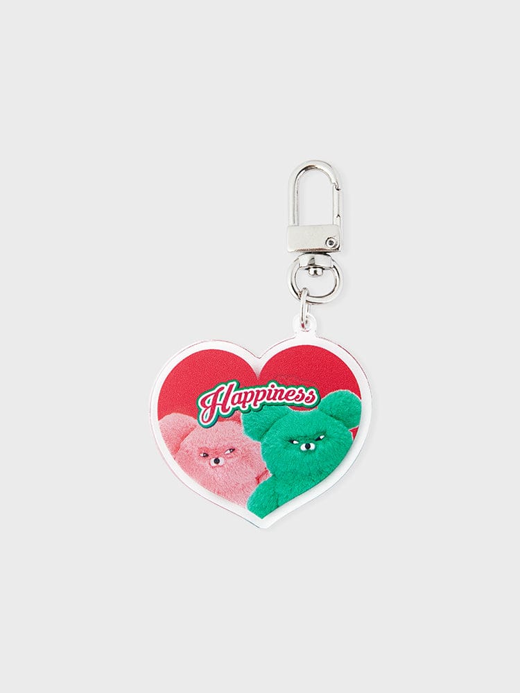 WASABI BEAR KEYRING 단품 와사비베어  아크릴 키링 - 해피니스