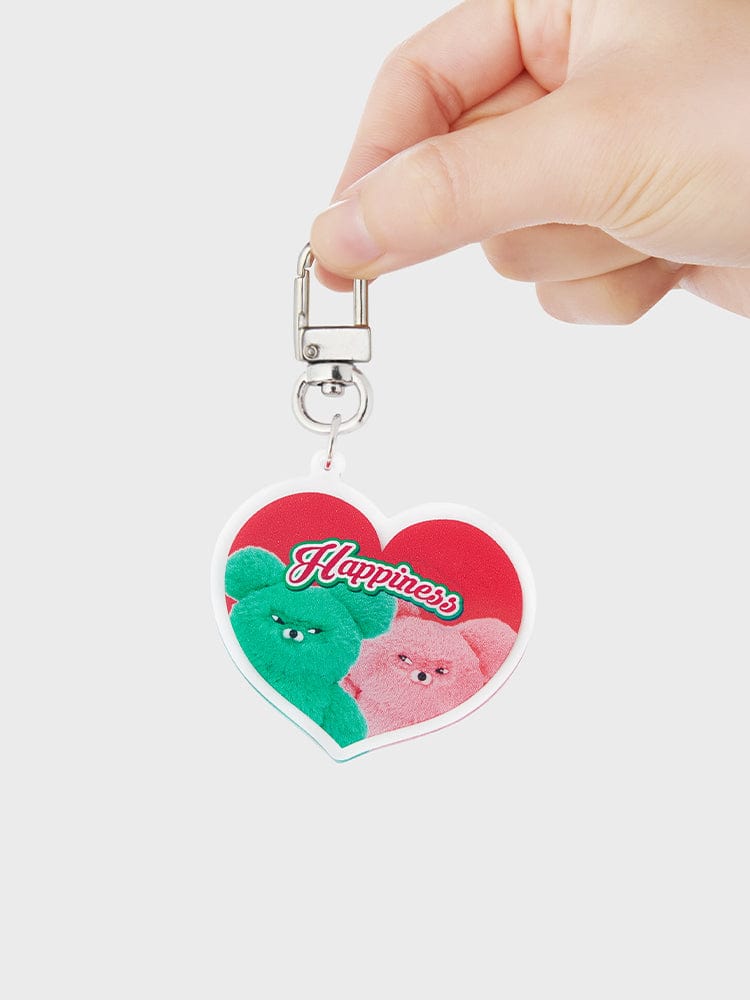 WASABI BEAR KEYRING 단품 와사비베어  아크릴 키링 - 해피니스