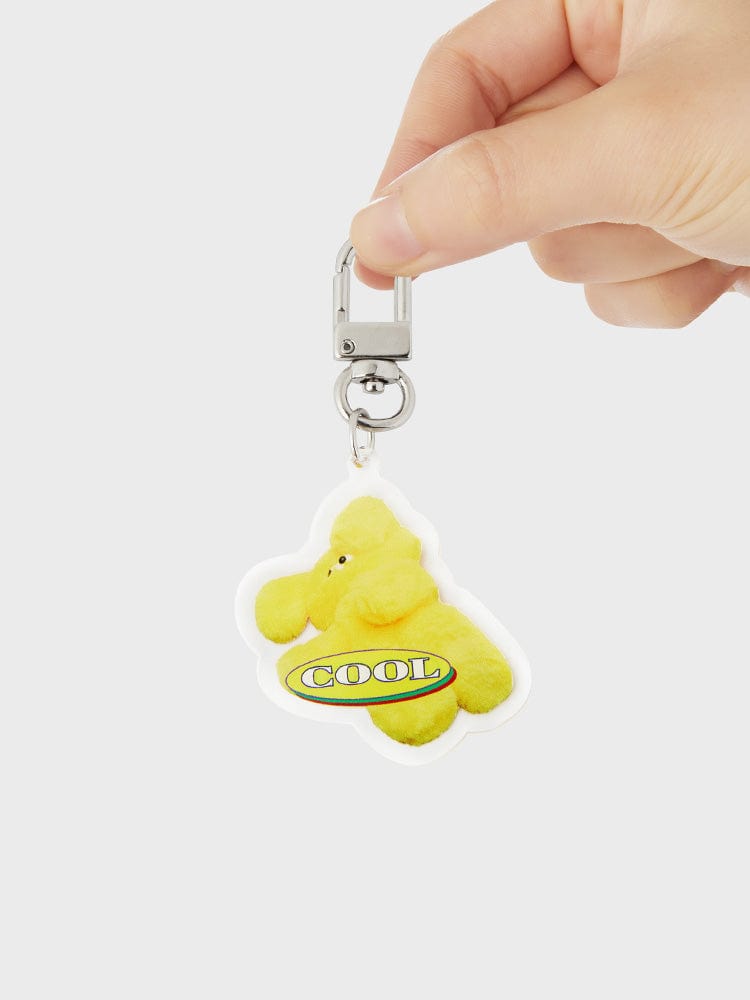 WASABI BEAR KEYRING 단품 와사비베어 아크릴 키링 - 머쓱타드베어