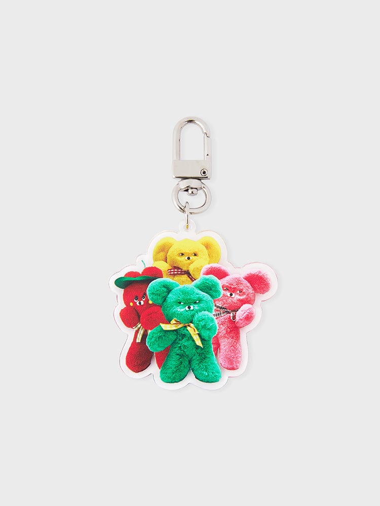 WASABI BEAR KEYRING 단품 와사비베어 아크릴 키링 - 와사비베어프렌즈