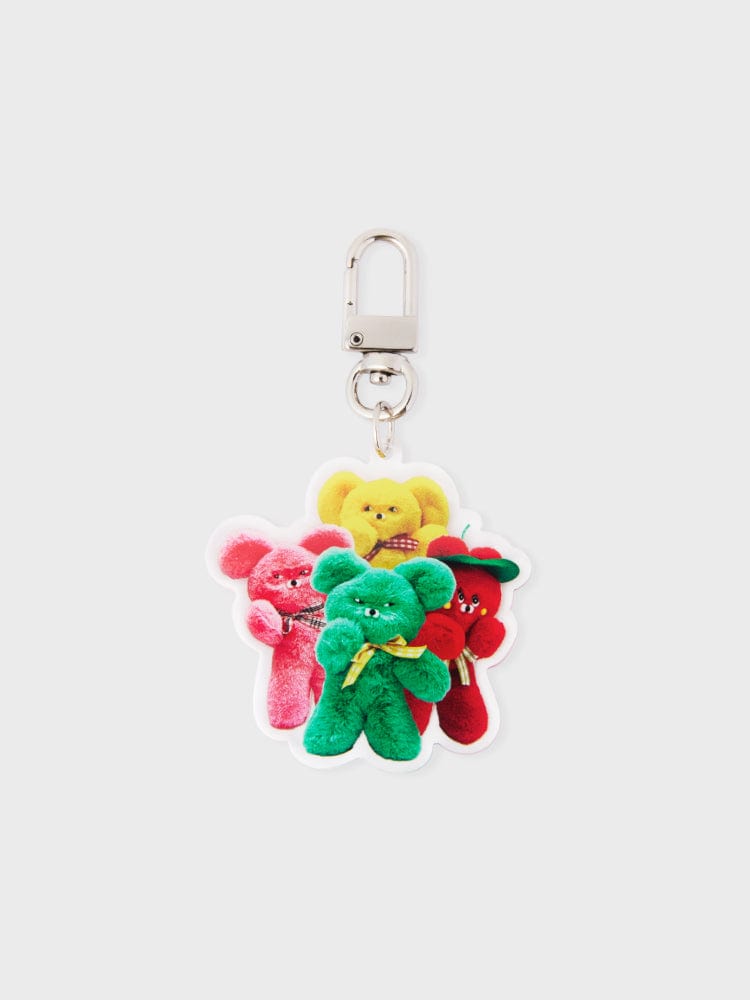 WASABI BEAR KEYRING 단품 와사비베어 아크릴 키링 - 와사비베어프렌즈