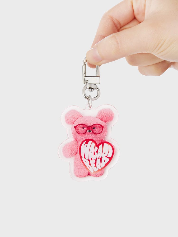 WASABI BEAR KEYRING 단품 와사비베어 아크릴 키링 - 팡사비베어