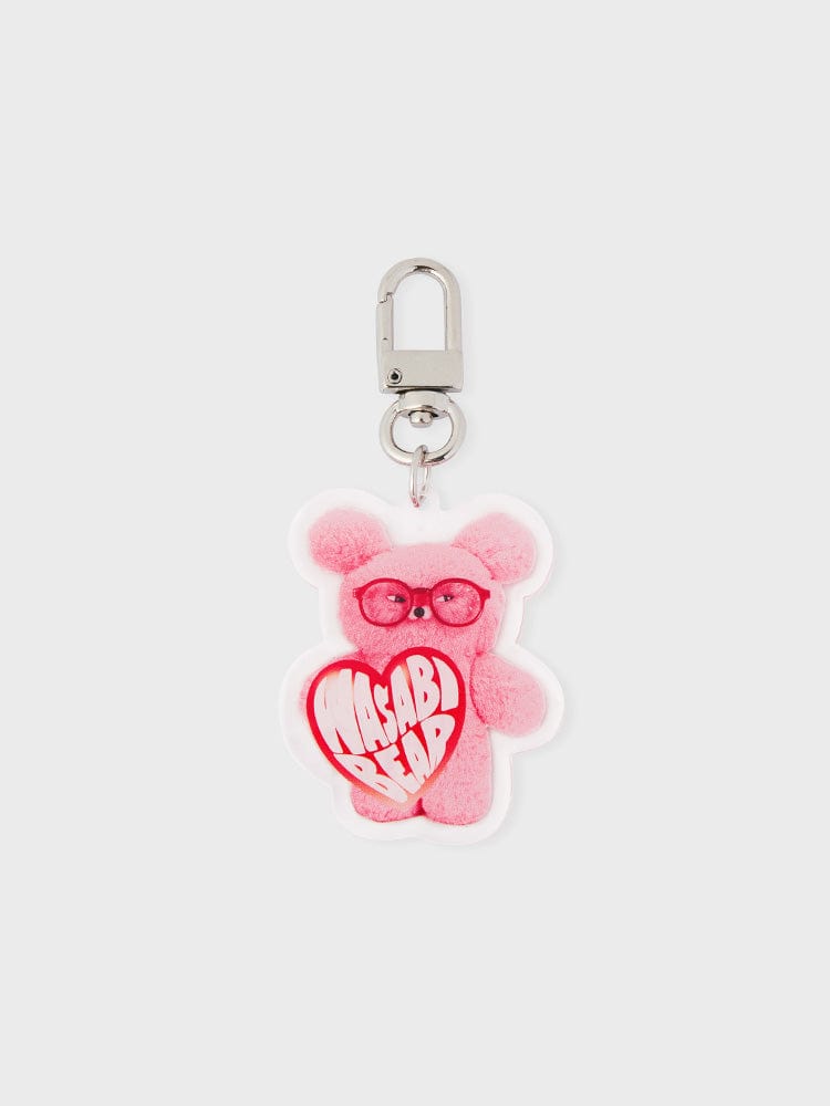 WASABI BEAR KEYRING 단품 와사비베어 아크릴 키링 - 팡사비베어