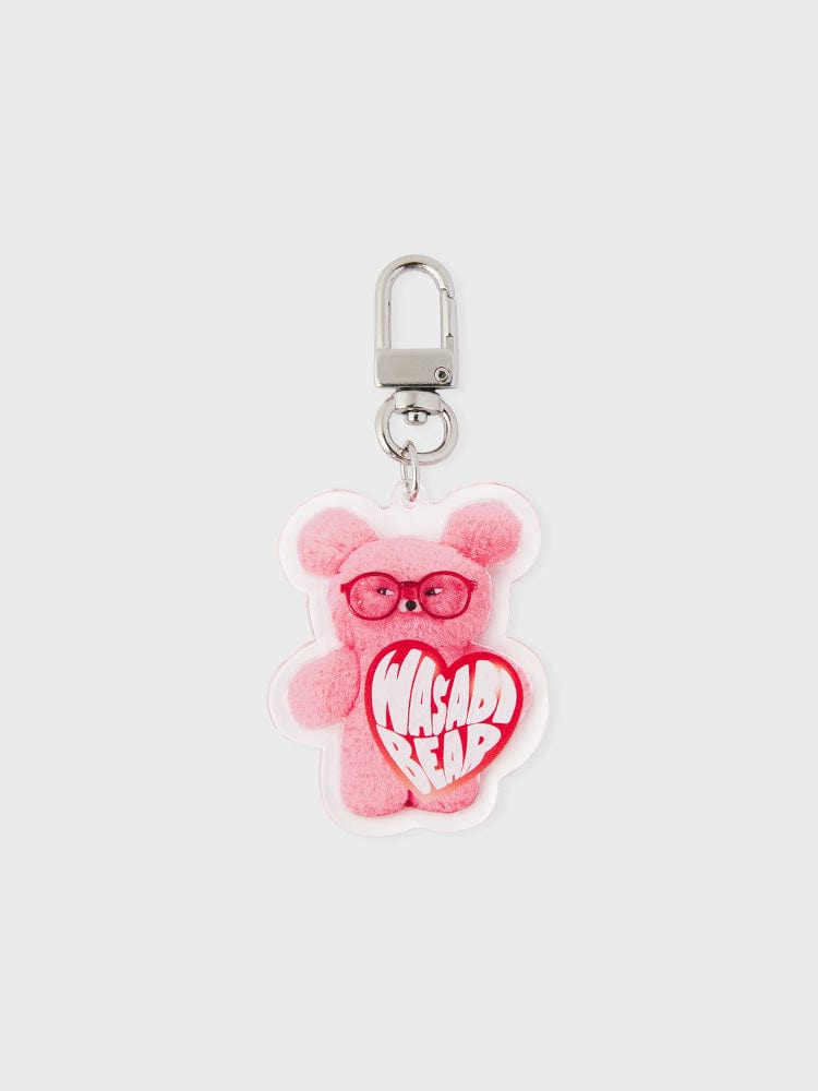 WASABI BEAR KEYRING 단품 와사비베어 아크릴 키링 - 팡사비베어