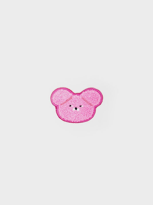 WASABI BEAR STICKER/CARD 단품 [패밀리세일] 와사비베어 얼굴 와펜스티커 - 핑사비베어