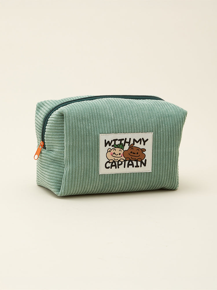 WITH MY CAPTAIN POUCH_ 그린 위드마이캡틴 사각 파우치
