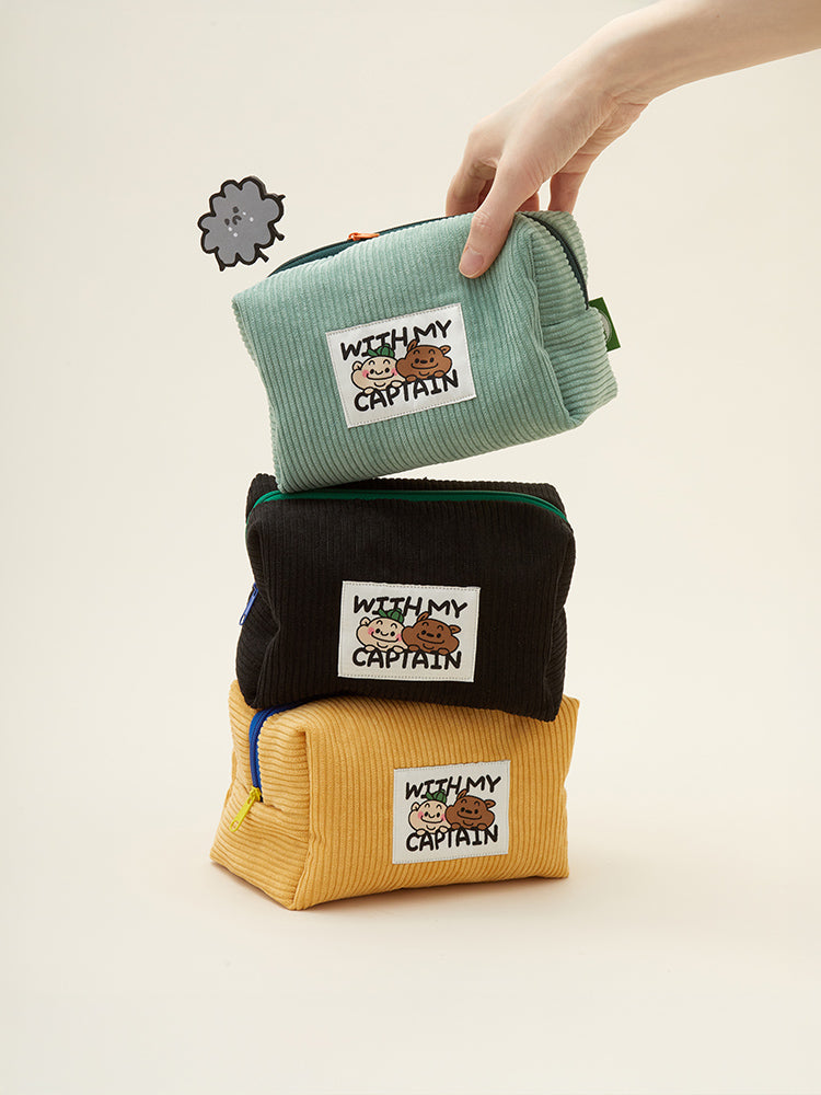 WITH MY CAPTAIN POUCH_ 위드마이캡틴 사각 파우치