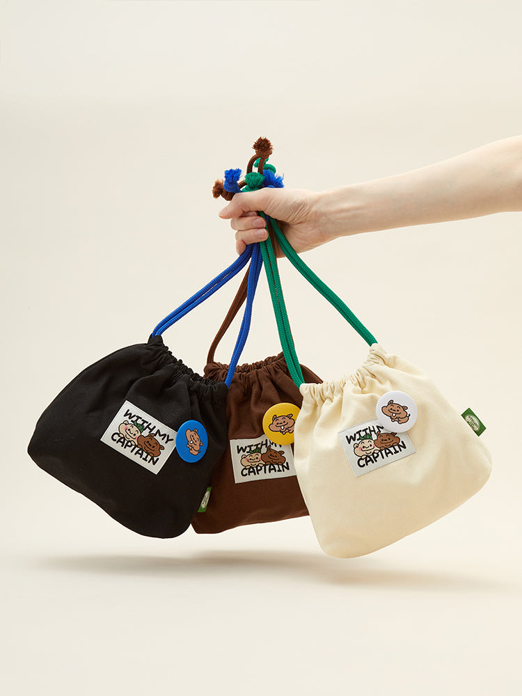 WITH MY CAPTAIN POUCH_ 위드마이캡틴 스트링 파우치