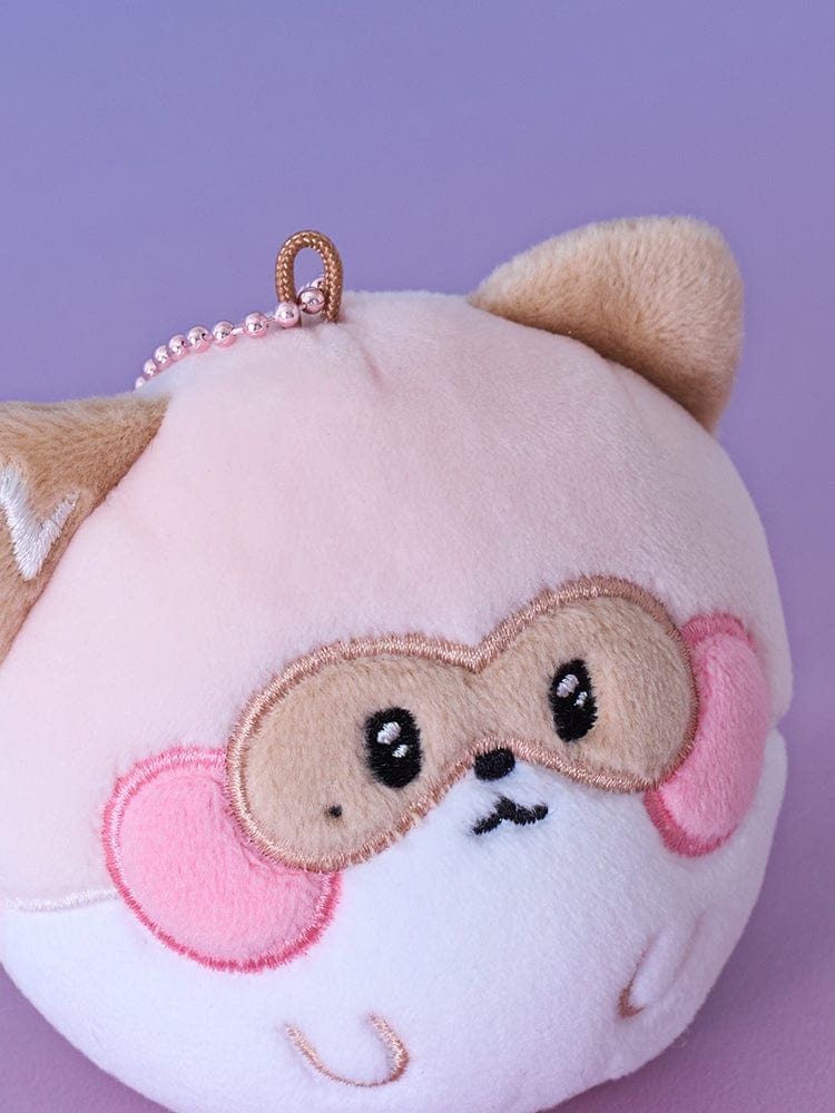 ZEROBASEONE zeroni hanini FLUFFY FACE KEYRING – LINE FRIENDS SQUARE