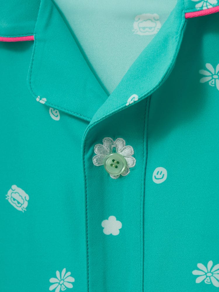 ZO&FRIENDS APPAREL_ ZO&FRIENDS ZOA LUCKY SHOP 민트 파자마 세트