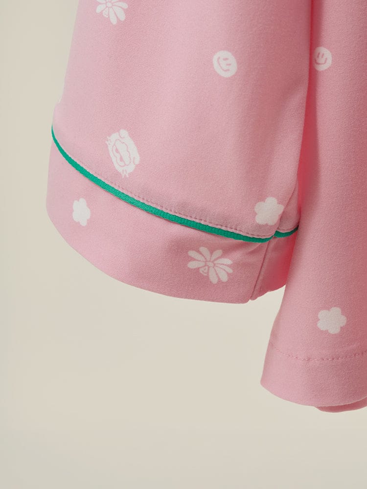 ZO&FRIENDS APPAREL_ ZO&FRIENDS ZOA LUCKY SHOP 핑크 파자마 세트