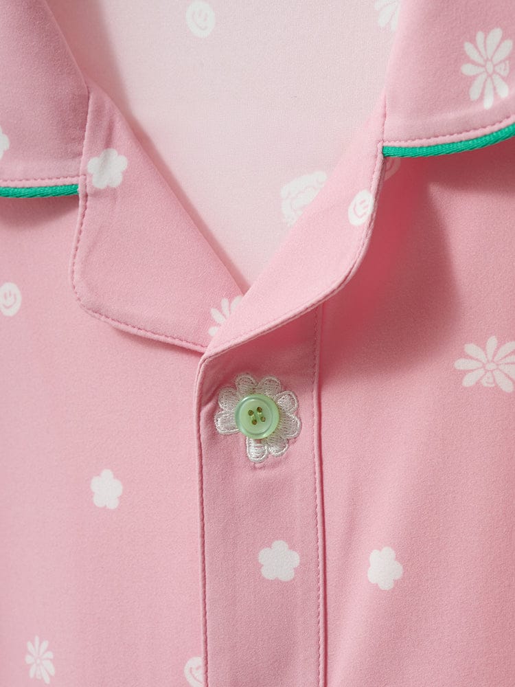 ZO&FRIENDS APPAREL_ ZO&FRIENDS ZOA LUCKY SHOP 핑크 파자마 세트