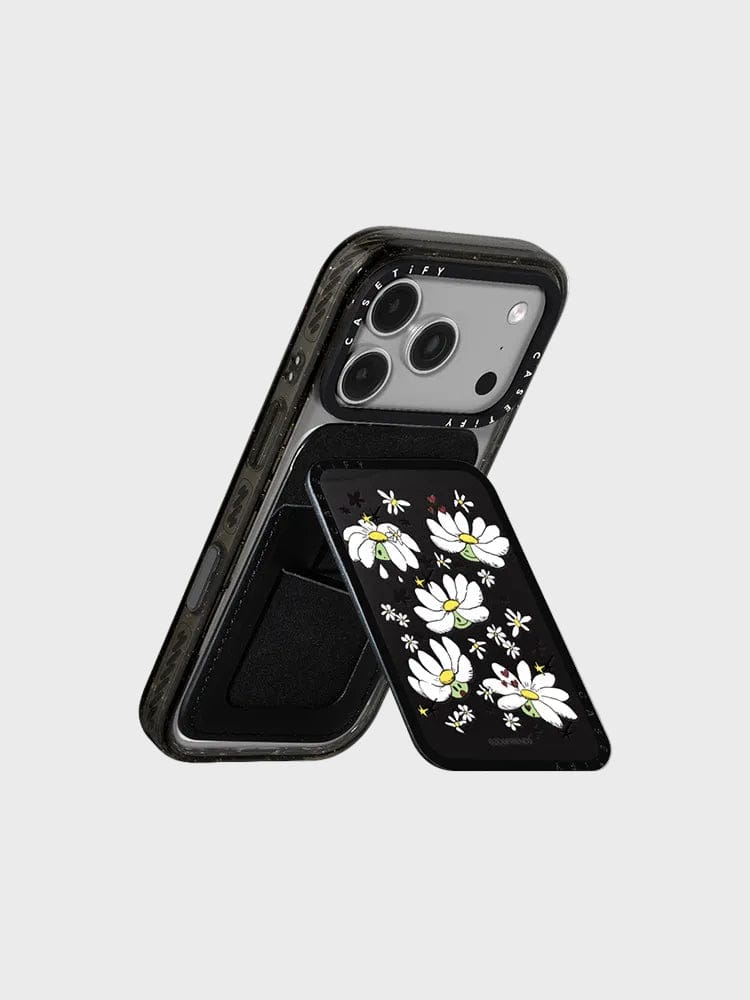 ZO&FRIENDS ELECTRONICS_ 블랙 ZO&FRIENDS X CASETiFY A&NE 스티커 카드 홀더 스탠드 (블랙)