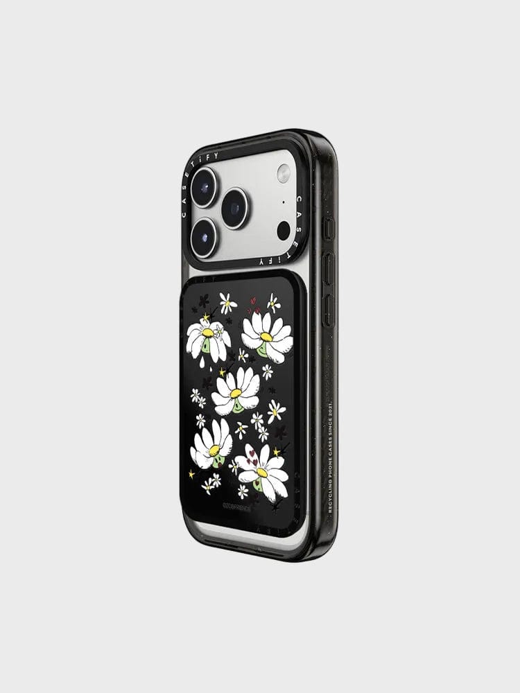 ZO&FRIENDS ELECTRONICS_ 블랙 ZO&FRIENDS X CASETiFY A&NE 스티커 카드 홀더 스탠드 (블랙)