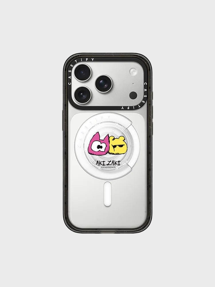 ZO&FRIENDS ELECTRONICS_ 클리어 ZO&FRIENDS X CASETiFY AKIZAKI Snappy 그립 홀더 (클리어)