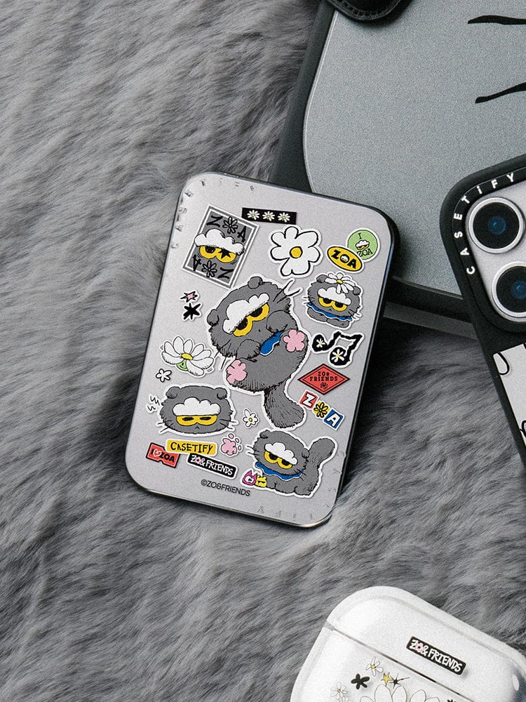 ZO&FRIENDS ELECTRONICS_ 미러 ZO&FRIENDS X CASETiFY ZOA 스티커 카드 홀더 스탠드 (미러)