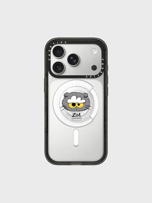 ZO&FRIENDS ELECTRONICS_ 클리어 ZO&FRIENDS X CASETiFY ZOA Snappy 그립 홀더 (클리어)