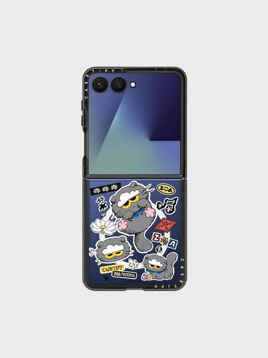 ZO&FRIENDS ELECTRONICS_ Galaxy Z Flip 7 ZO&FRIENDS X CASETiFY ZOA 스티커 케이스 (Galaxy Z Flip 7)