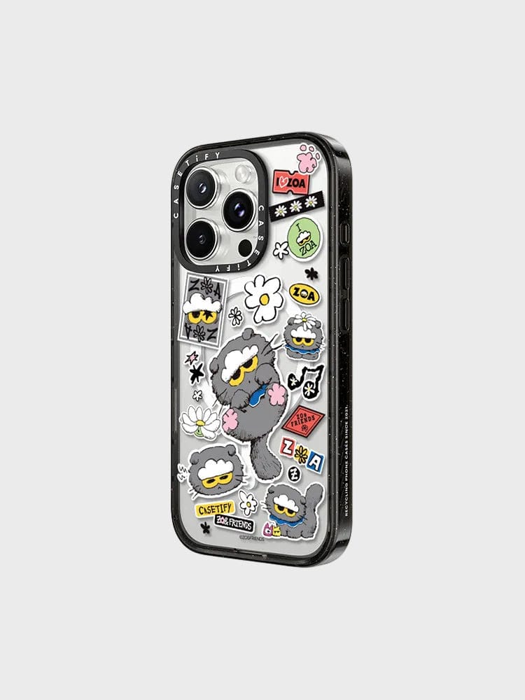 ZO&FRIENDS ELECTRONICS_ iPhone 16 Pro Max [1월 중 재입고 예정] ZO&FRIENDS X CASETiFY ZOA 스티커 케이스 (iPhone 16 Pro Max)