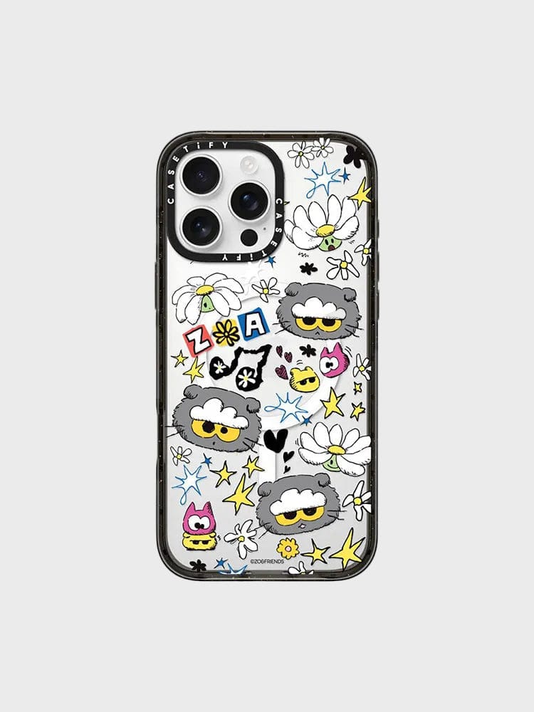 ZO&FRIENDS ELECTRONICS_ iPhone 16 Pro Max ZO&FRIENDS X CASETiFY 스티커 케이스 (iPhone 16 Pro Max)