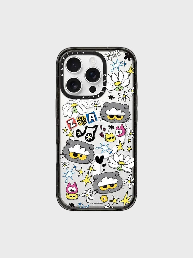 ZO&FRIENDS ELECTRONICS_ iPhone 16 Pro ZO&FRIENDS X CASETiFY 스티커 케이스 (iPhone 16 Pro)